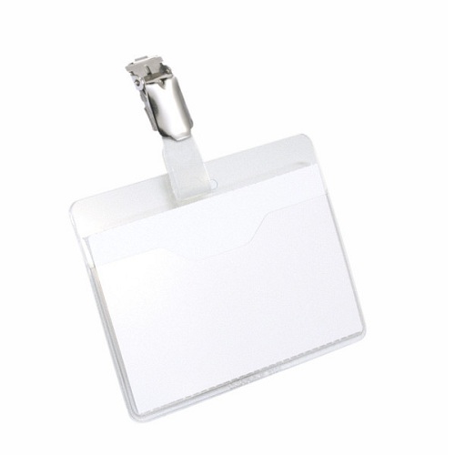 Durable-Visitor-Name-Badge-60x90mm-Transparent-25-Pack-8106-19 
