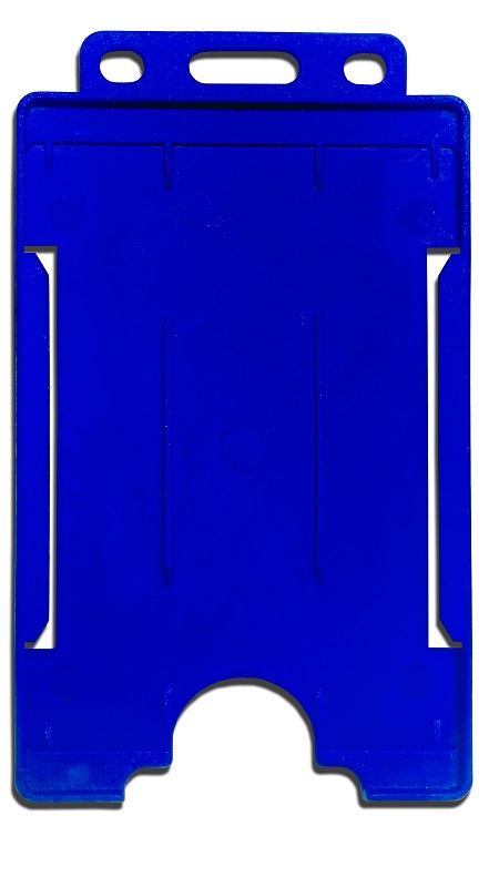 Identibadge-Durable-Swipe-ID-Card-Holder-Single-Sided-Blue-Potrait-50-Pack 