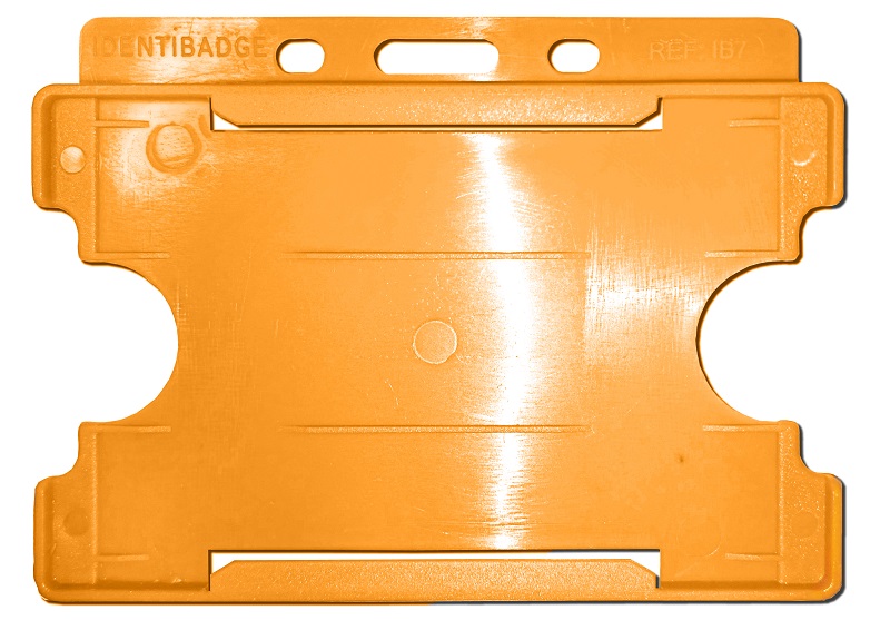 Identibadge-Durable-Swipe-ID-Card-Holder-Single-Sided-Orange-Landscape-x50 