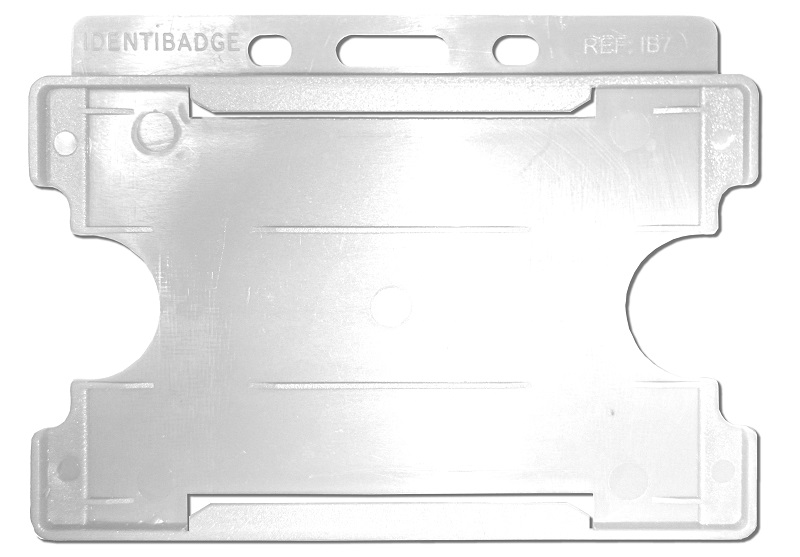 Identibadge-Durable-Swipe-ID-Card-Holder-Single-Sided-White-25-Pack 